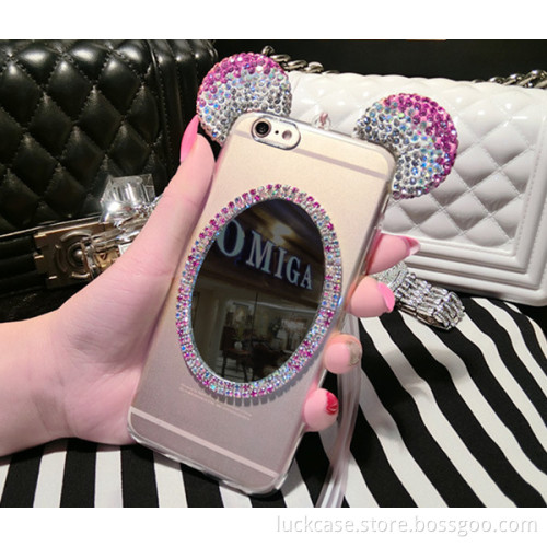 Customized high quality Diamond cell phone case for iphone 7